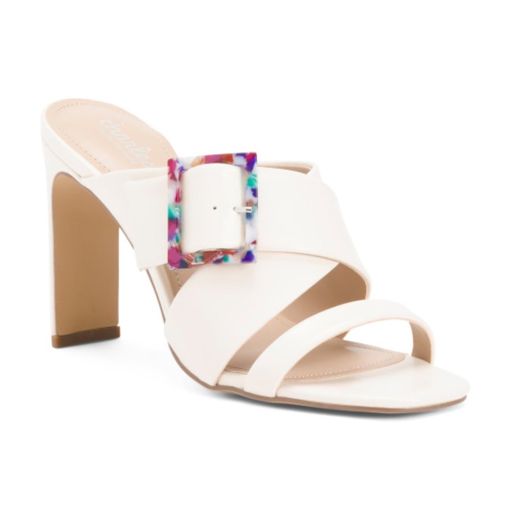 Charles by Charles David Gleam Strappy Slip On Heels NWT​ Size 9